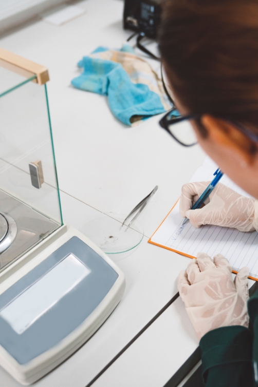 Pesaje de Laboratorio
